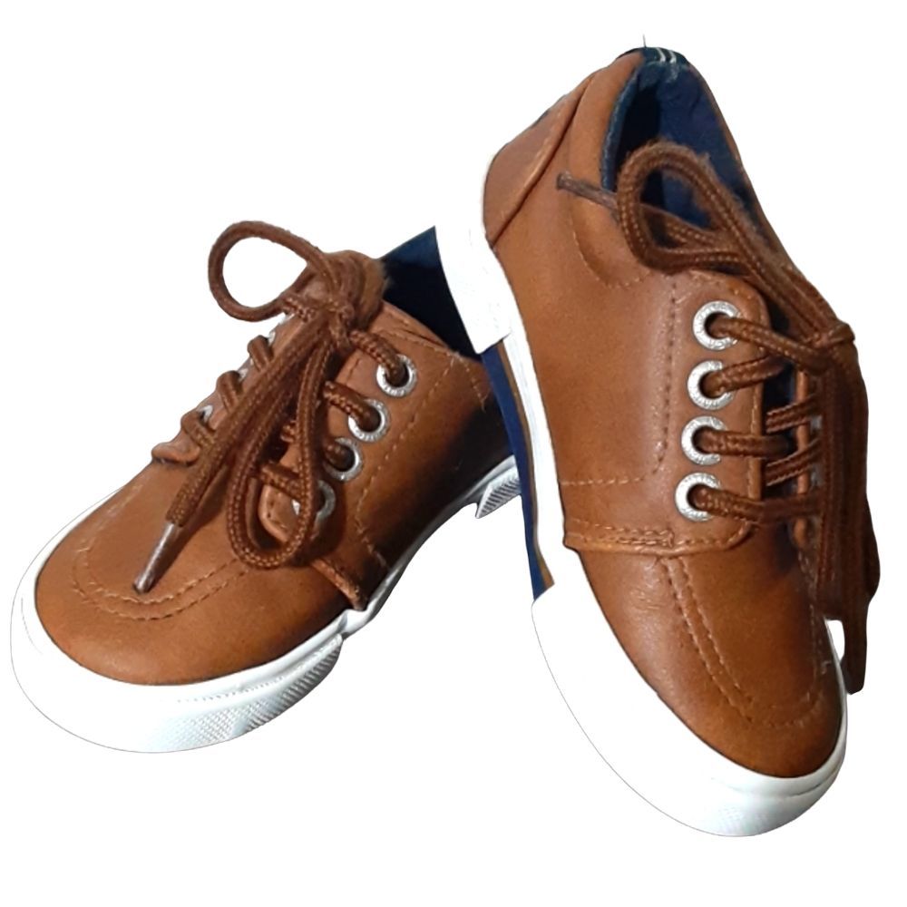 Nautica leather lace up shoes for toddler boys size US6